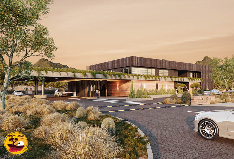 Rendering of the Eden Hills Wildlife Reserve & Residence clubhouse.